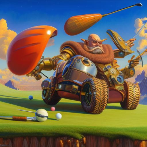 ai eggman playing golf