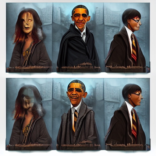 ai creepy hogwarts portrait