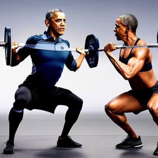 obama pumping iron
