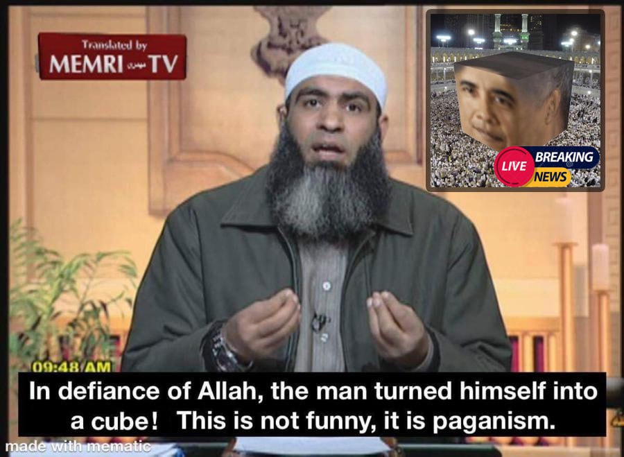 turned himself into a cube